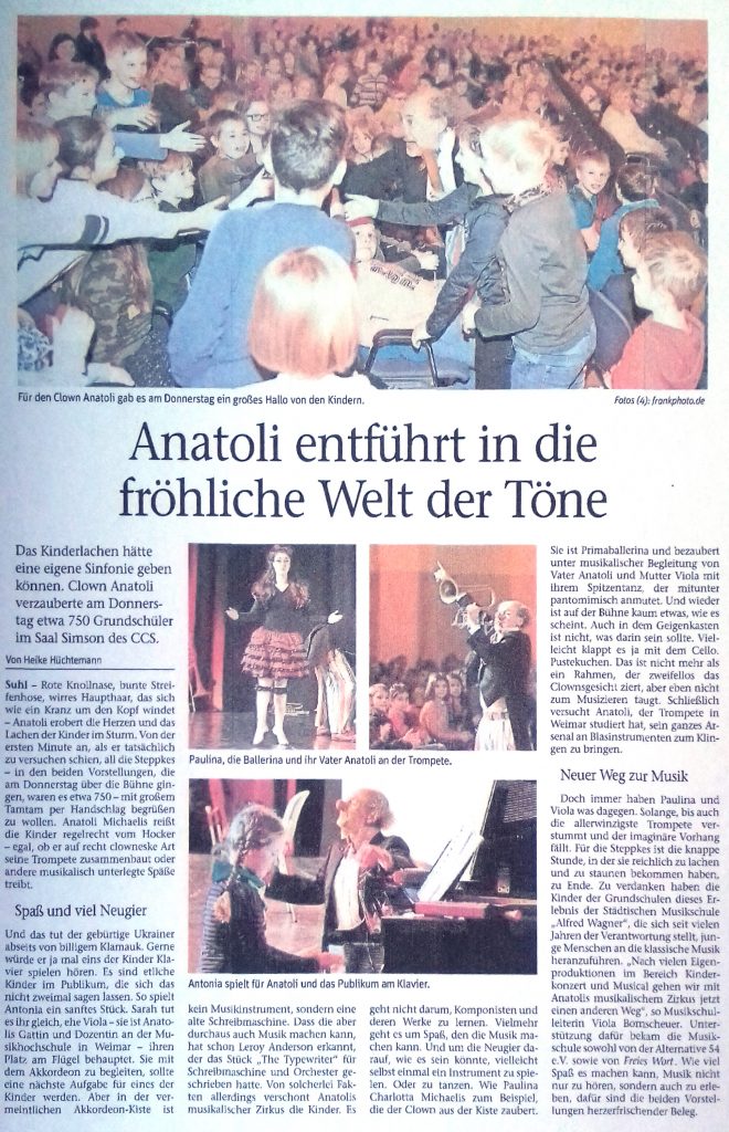 Zeitungsausschnitt Südthüringer Zeitung 01.03.2019
